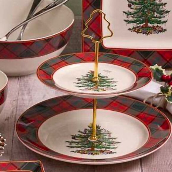 Spode Christmas Tree 2015 Annual Large Serving Bowl Limited Edition 10" - Picture 9 of 9